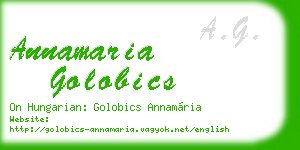 annamaria golobics business card